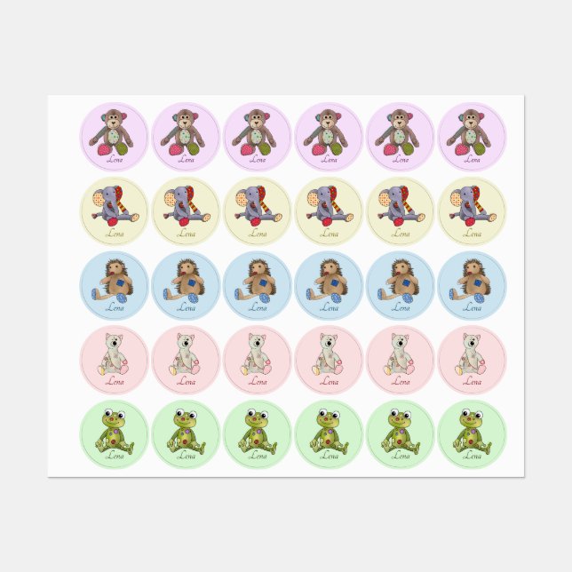 cuddly animals (Sheet)