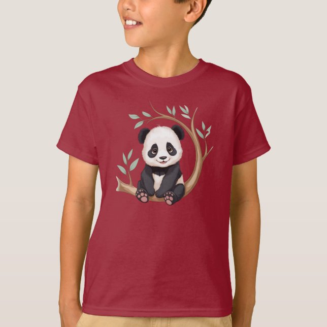 Cuddly Baby Panda – Tree Branch Charm Tee (Front)