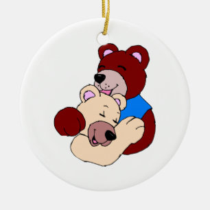 Cuddly Bears Ceramic Tree Decoration