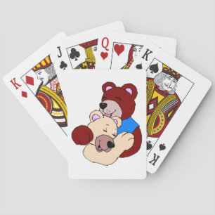 Cuddly Bears Playing Cards