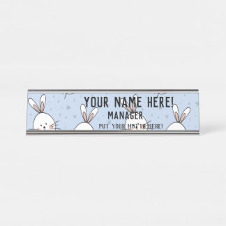 Cuddly bunnies 0320 desk name plate