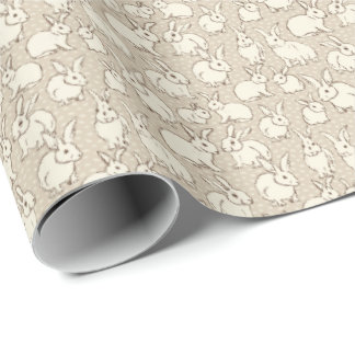 Cuddly Bunny Rabbits Bonanza - bunnies pattern.  Wrapping Paper