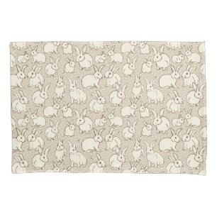 Cuddly Bunny Rabbits Bonanza - pattern.   Pillowcase