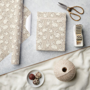 Cuddly Bunny Rabbits Bonanza - pattern.  Wrapping Paper