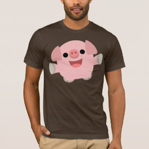 Cuddly Cartoon Pig T-shirt