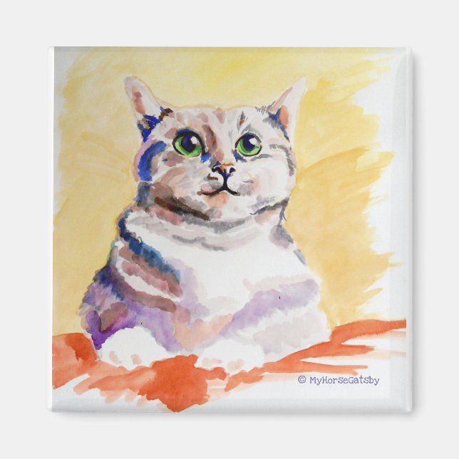 Cuddly Cat Magnet (Front)