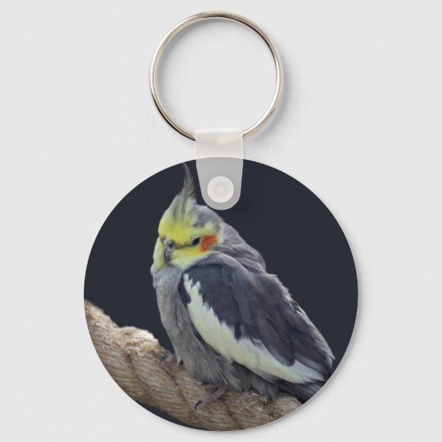 Cuddly Cockatiel Keyring (Front)