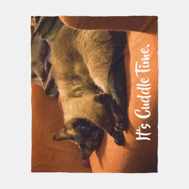 Cuddly Kitty Fleece Blanket (Front)