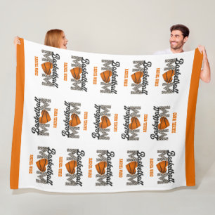 Cuddly Large Size Basketball Mum Fleece Blanket