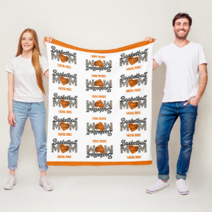 Cuddly Medium Size Basketball Mum Fleece Blanket