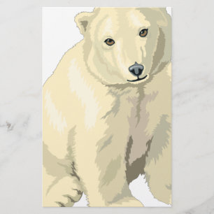 Cuddly  Polar Bear Stationery