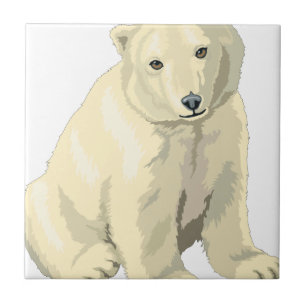 Cuddly Polar Bear Tile