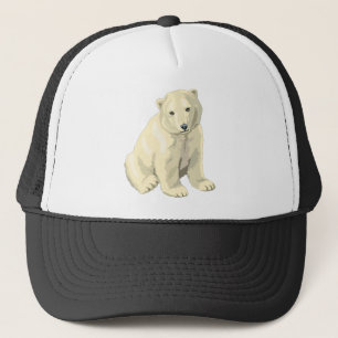Cuddly Polar Bear Trucker Hat