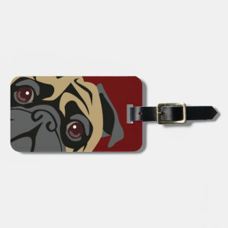 Cuddly Pug Luggage Tag