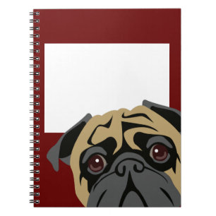 Cuddly Pug Spiral Notebook