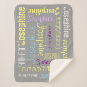 Cuddly Soft & Warm Personalised Name Blanket