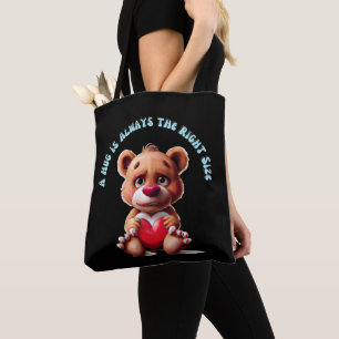 Cuddly Teddy Bear Hugs Tote Bag