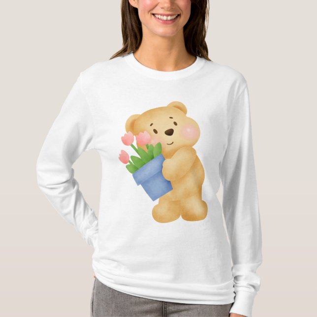 Cuddly Teddy Style  T-Shirt (Front)