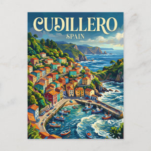 Cudillero Spain Postcard