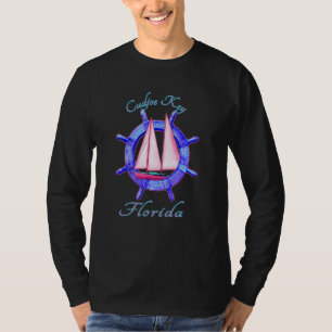 Cudjoe Key Florida Sailboat Sailing Vacation Nauti T-Shirt
