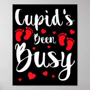 Cud's Been Busy Funny Baby Reveal 2025 Valentine N Poster