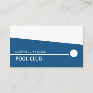 Cue Ball, Snooker Club, Pool/Snooker Player Business Card