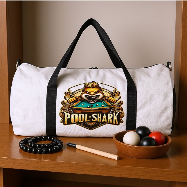 Cue Master: Pool Shark Logo Duffle Bag (Creator Uploaded)