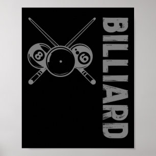 Cue Sports Clic Billiards  Poster