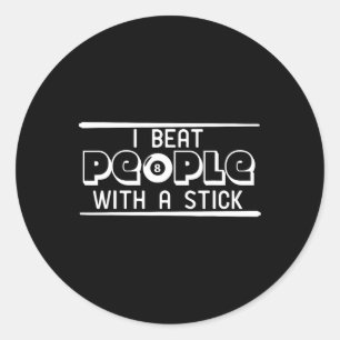 Cue Stick Snooker Bar Table Billiards Rack Chalk P Classic Round Sticker