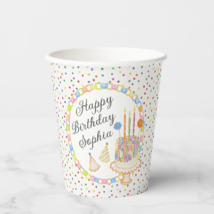 Cue the Confetti Birthday Party Dessert Paper Cups