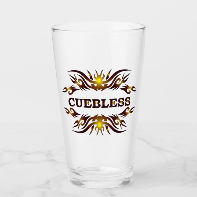 CUEBLESS Drinkware Glass (Front)