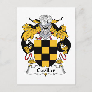 Cuellar Family Crest Postcard