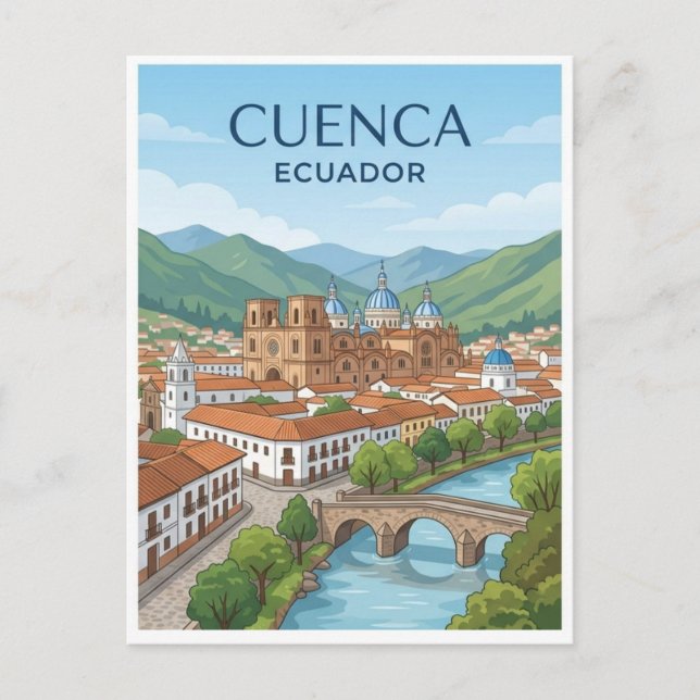 Cuenca Ecuador Travel Postcard (Front)