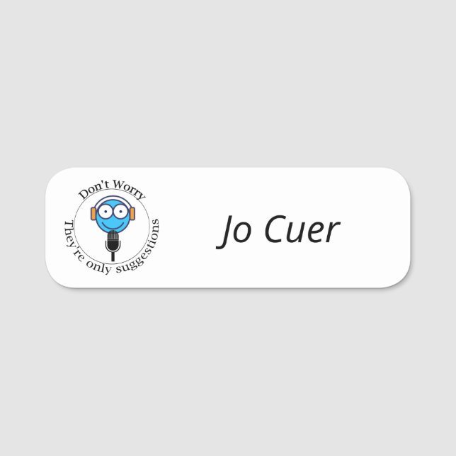 Cuer Name Badge (They're only suggestions) (Front)