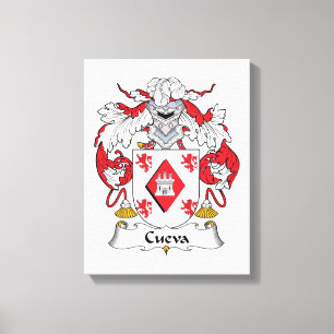 Cueva Family Crest Canvas Print