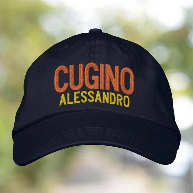 Cugino (cousin/male) Personalised embroidered  Hat (Creator Uploaded)