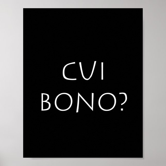 Cui bono poster (Front)