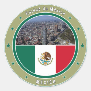Cuidad de Mexico Classic Round Sticker