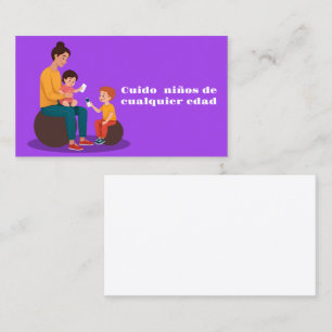Cuido ninos business card