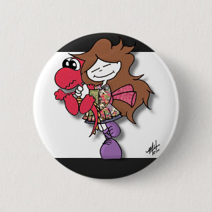 Cukini Dragon Squeeze 6 Cm Round Badge