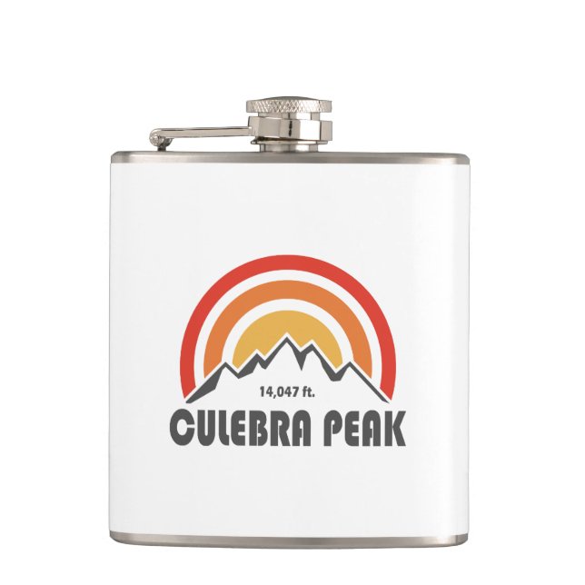 Culebra Peak Hip Flask (Front)