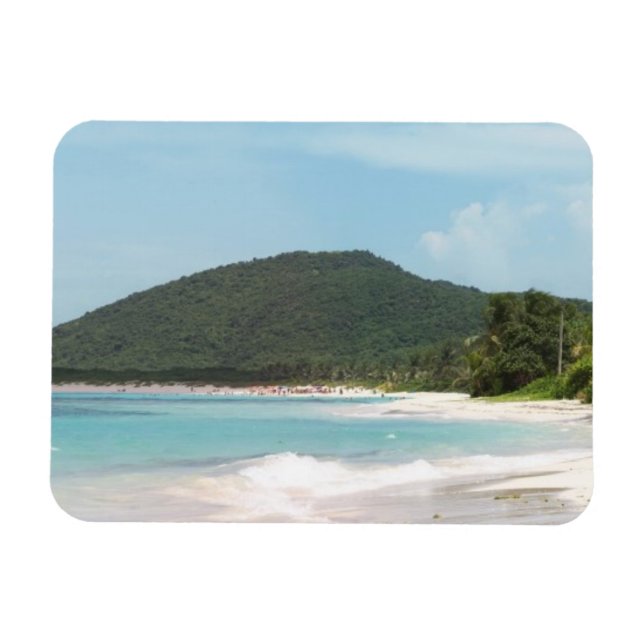 Culebra's Flamenco Beach Puerto Rico Magnet (Horizontal)