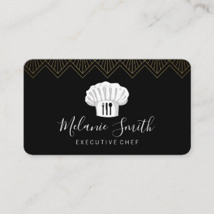 Culinary Arts Art Deco Trim Business Card
