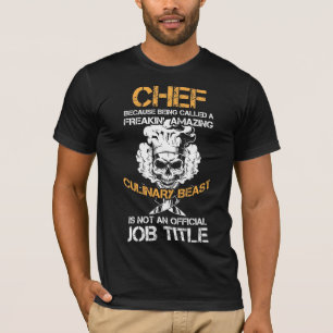 Culinary Beast Funny Kitchen Chef Cuisine Cook T-Shirt