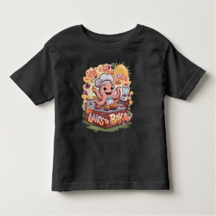 Culinary Cephalopod: Octopus Cooking Delight Toddler T-Shirt