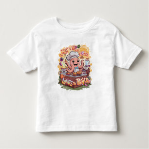 Culinary Cephalopod: Octopus Cooking Delight Toddler T-Shirt