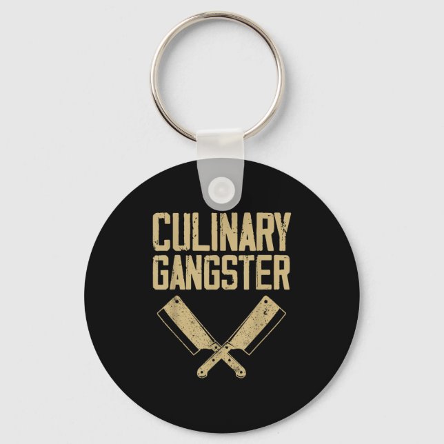 Culinary Chef Art For Men Women Cooking Lover Kitc Key Ring (Front)