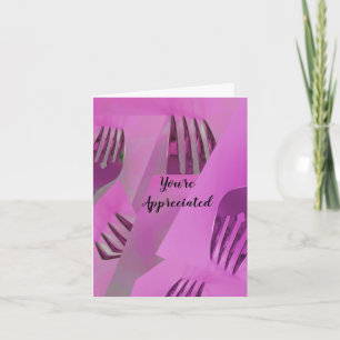Culinary Design Appreciation Card