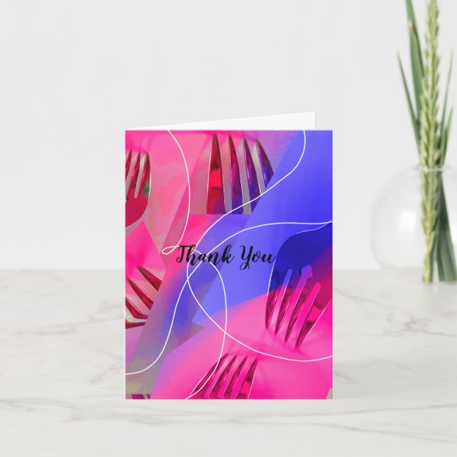 Culinary Design Thank You Card (Front)