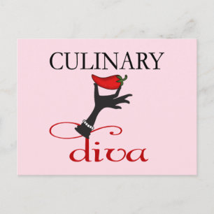 Culinary Diva Postcard